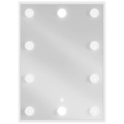 Mexen Dona podsvícené koupelnové zrcadlo 50 x 70 cm, LED 6000K, ventilátor - 9818-050-070-611-00