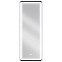 Mexen Coro podsvícené koupelnové zrcadlo 45 x 120 cm, LED 6000K, ventilátor, Černá rama - 9817-045-120-611-70