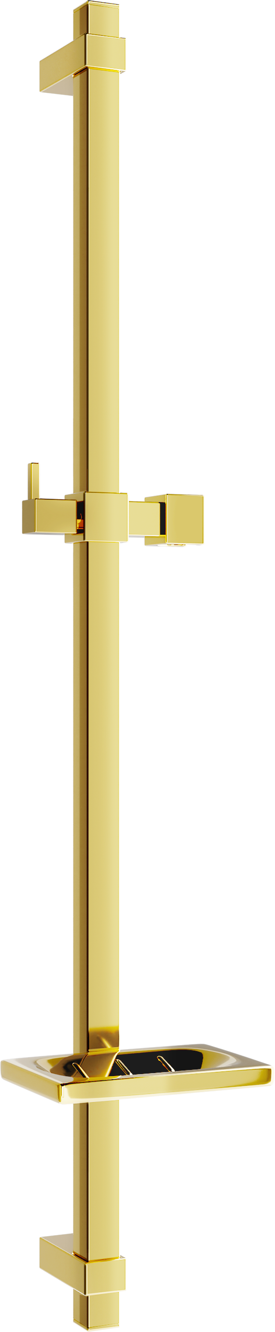 Mexen DQ sprchová úchytka s nádobou na mýdlo 80 cm, Zlatá - 79381-50
