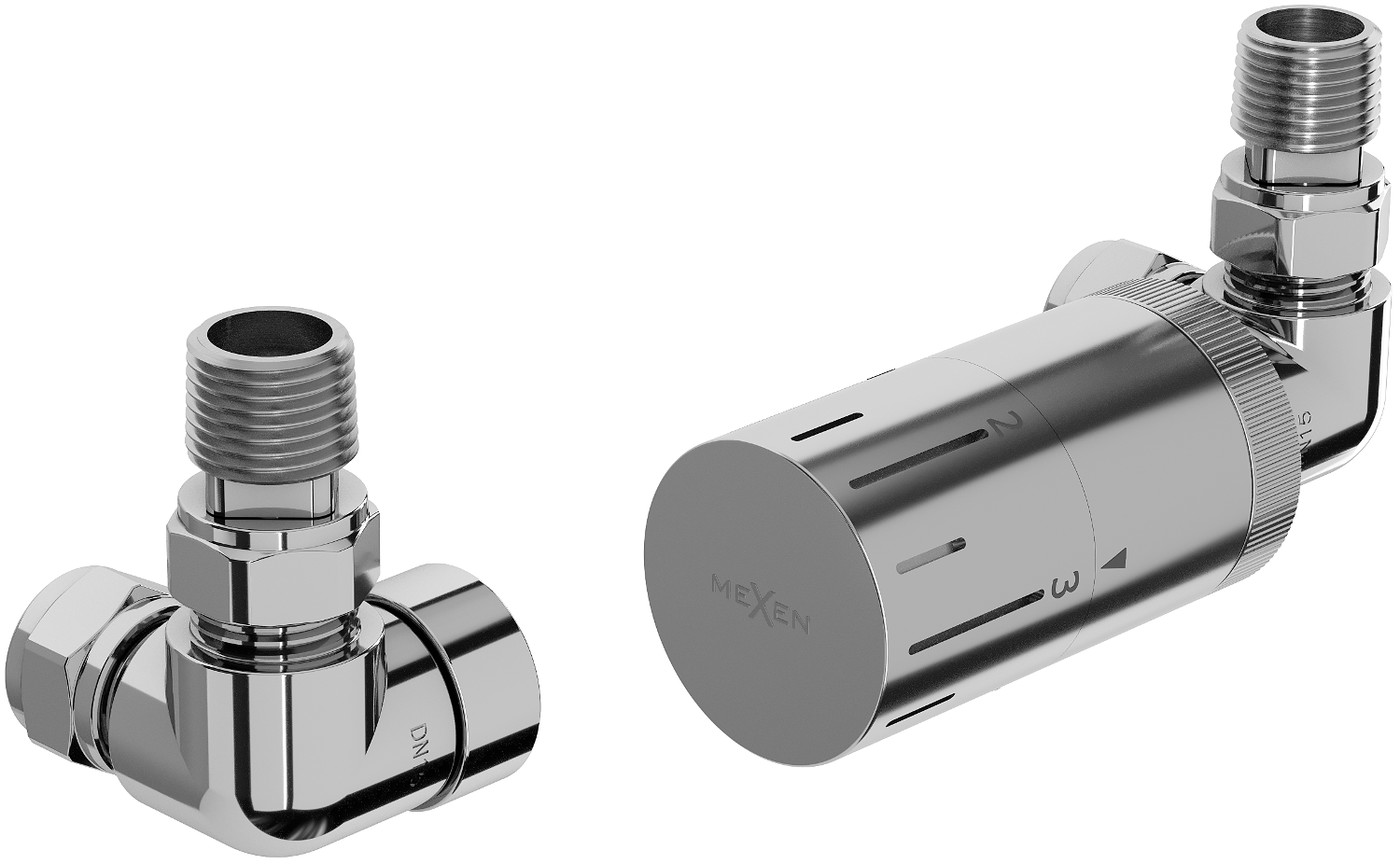 Mexen G05 termostatická sada osová, chrom - W903-958-01