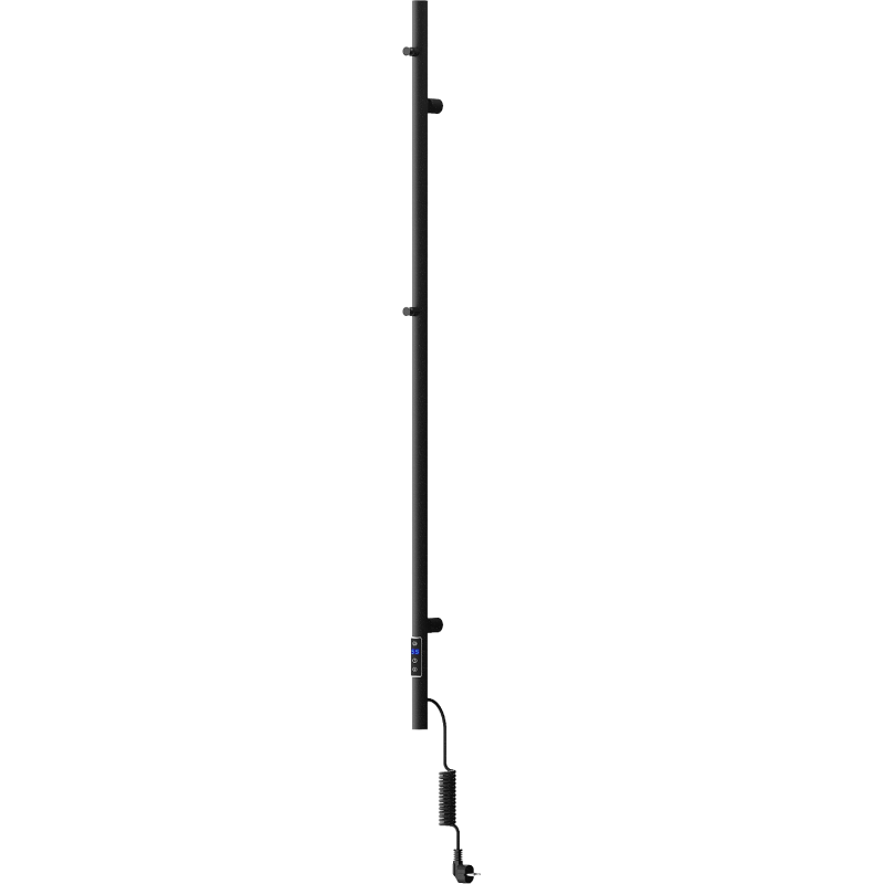 Mexen Pino elektrický radiátor s věšáky na ručníky 1405 x 32 mm, 75 W, černý - W301-1405-032-00-70