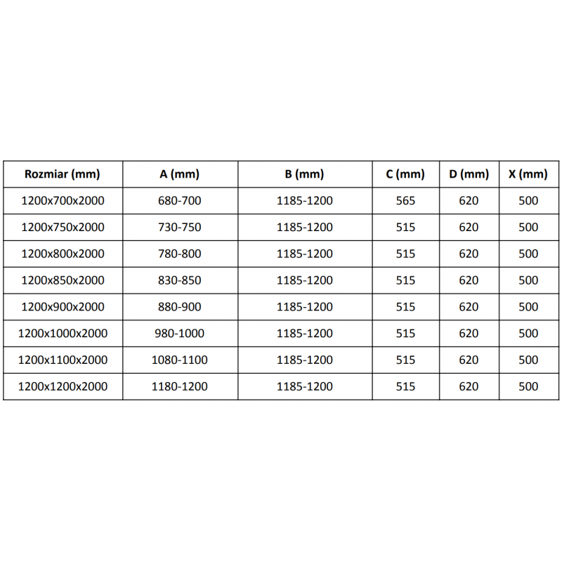 Mexen Velar posuvná sprchová kabina 120 x 75 cm, mléčné sklo, bílá - 871-120-075-31-20