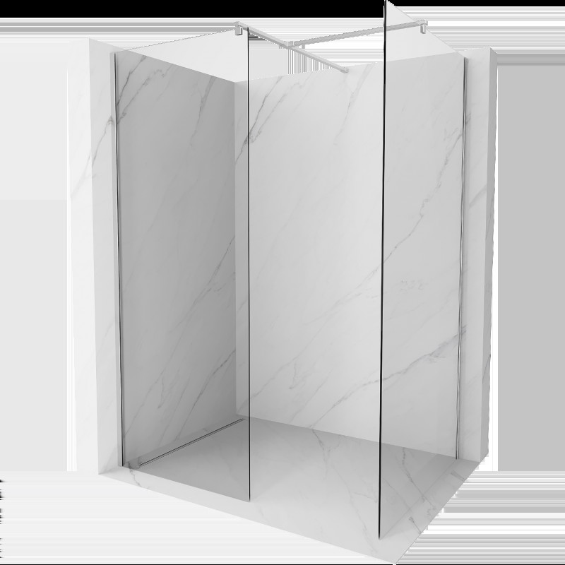 Mexen Kioto sprchová stěna Walk-in 160 x 105 cm, transparentní, chrom - 800-160-202-01-00-105