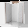 Mexen Kioto sprchová zástěna Walk-in 150 x 80 cm, transparentní, růžové zlato - 800-150-202-60-00-080