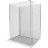 Mexen Kioto sprchová stěna Walk-in 130 x 70 x 30 cm, transparentní, chrom - 800-130-070-221-01-00-030