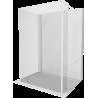 Mexen Kioto sprchová stěna Walk-in 125 x 80 x 30 cm, transparentní, bílá - 800-125-080-221-20-00-030