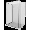 Mexen Kioto sprchová stěna Walk-in 120 x 70 x 30 cm, černý vzor, bílá - 800-120-070-221-20-70-030