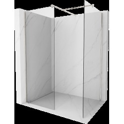 Mexen Kioto sprchová stěna Walk-in 170 x 75 cm, transparentní, kartáčovaný nikl - 800-170-202-97-00-075