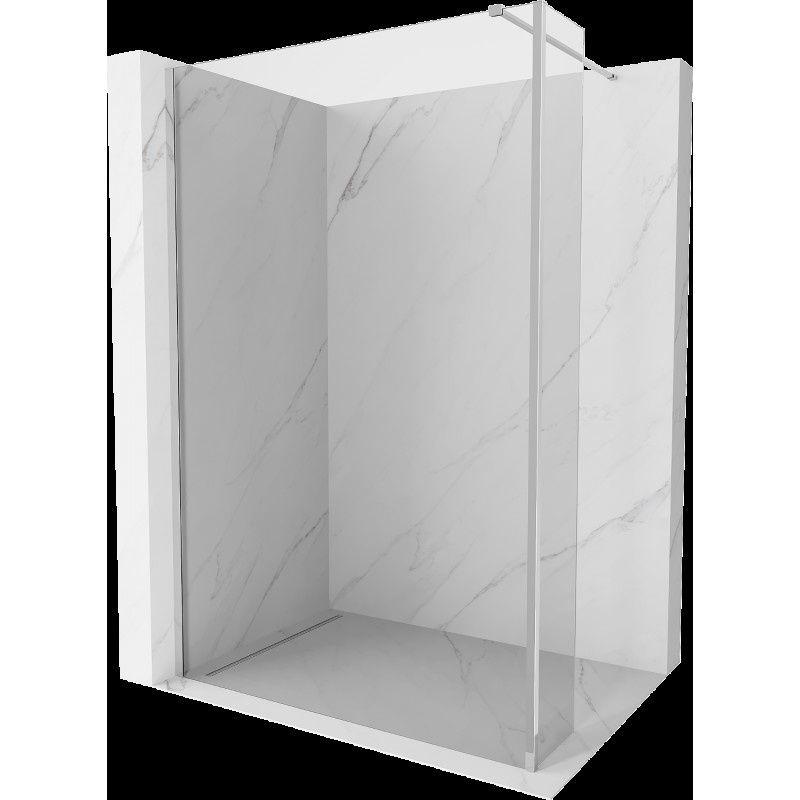 Mexen Kioto sprchová stěna Walk-in 120 x 30 cm, průhledná, chrom - 800-120-212-01-00-030