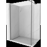 Mexen Kioto sprchová stěna Walk-in 95 x 30 cm, transparentní, kartáčovaný gun gray - 800-095-212-66-00-030