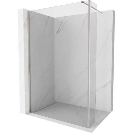 Mexen Kioto sprchová stěna Walk-in 95 x 30 cm, transparentní, kartáčovaný nikl - 800-095-212-97-00-030