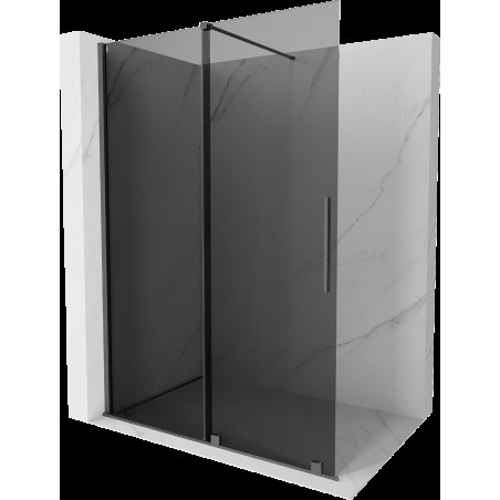 Mexen Velar sprchová stěna posuvná Walk-in 160 x 200 cm, grafit 8 mm, gun metal - 871-160-000-43-95