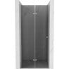 Mexen Lima skládací sprchové dveře 70 cm, Grafitově černá, Chromovaná - 856-070-000-01-40