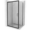 Mexen Apia rozsouvací sprchový kout 115 x 80 cm, Průhledné, Černá - 840-115-080-70-00