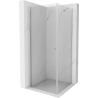 Mexen Pretoria sprchový kout s otočnými dveřmi 90 x 90 cm, Průhledné, Chromovaná - 852-090-090-01-00