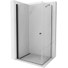 Mexen Pretoria sprchový kout s otočnými dveřmi 80 x 70 cm, Průhledné, Černá - 852-080-070-70-00