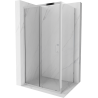 Mexen Apia rozsouvací sprchový kout 130 x 70 cm, Průhledné, Chromovaná - 840-130-070-01-00