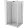 Mexen Apia rozsouvací sprchový kout 105 x 100 cm, Průhledné, Chromovaná - 840-105-100-01-00