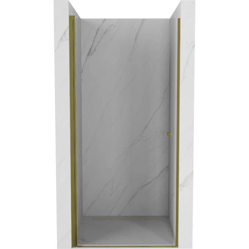 Mexen Pretoria otočné sprchové dveře 80 cm, Průhledné, Zlatá - 852-080-000-50-00