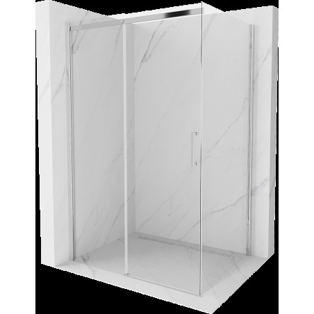 Mexen Omega rozsouvací sprchový kout 120 x 90 cm, Průhledné, Chromovaná - 825-120-090-01-00