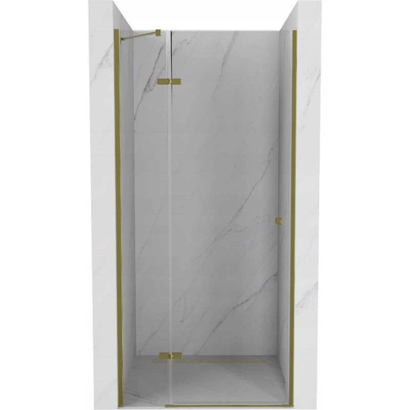 Mexen Roma otočné sprchové dveře 80 cm, Průhledné, Zlatá - 854-080-000-50-00