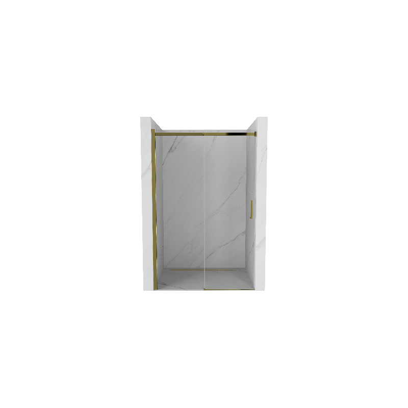 Mexen Omega rozsouvací sprchové dveře 100 cm, Průhledné, Zlatá - 825-100-000-50-00