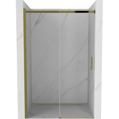 Mexen Omega rozsouvací sprchové dveře 120 cm, Průhledné, Zlatá - 825-120-000-50-00