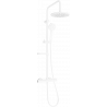 Mexen KX40 odkrytý sprchový set s dešťovou sprchovou hlavicí a termostatickou sprchovou baterií, Bílá - 771504091-20