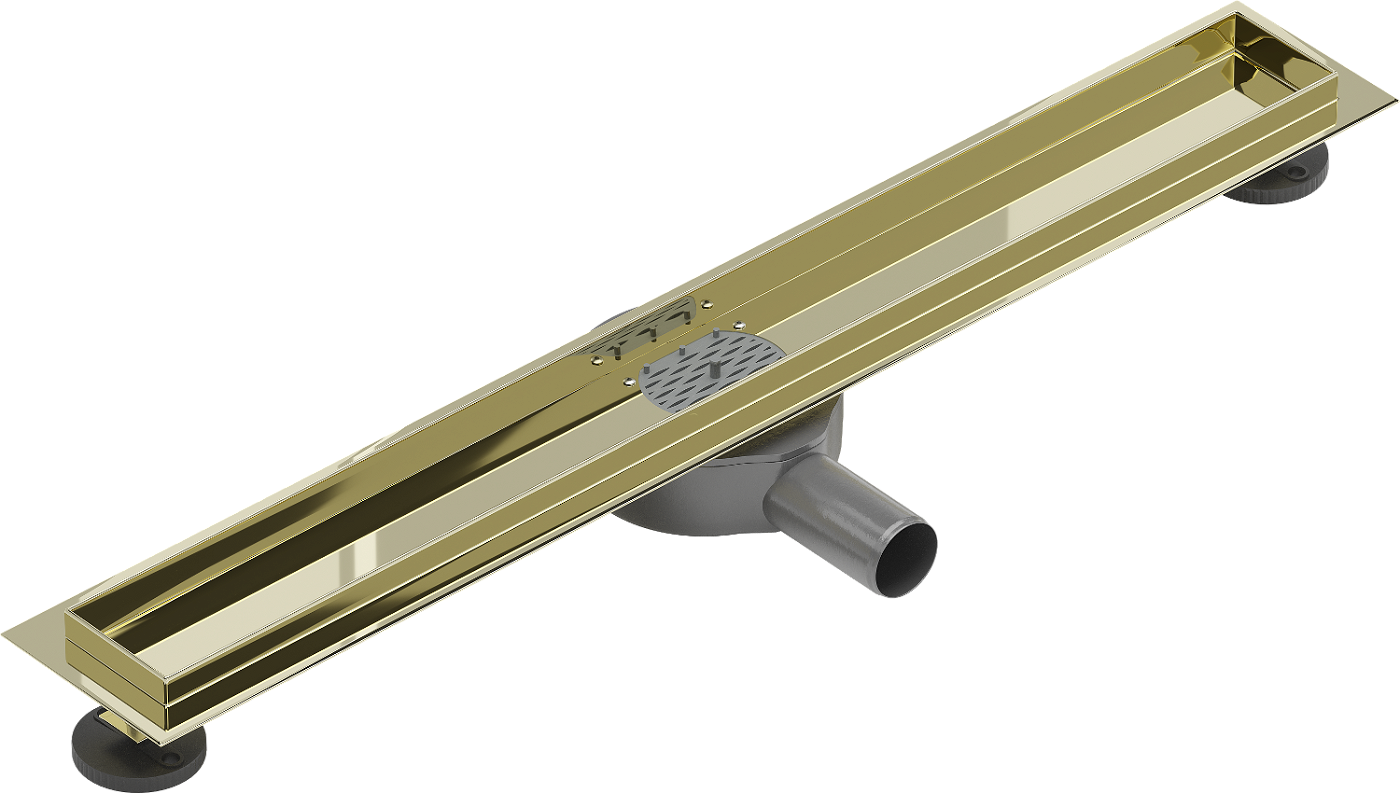 Mexen Flat 360 otočné těleso pro lineární odtok 70 cm, Zlatá - 1540070