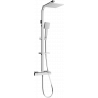 Mexen CQ45 odkrytý sprchový set s dešťovou sprchovou hlavicí a termostatickou sprchovou baterií, Chromovaná - 772504595-00