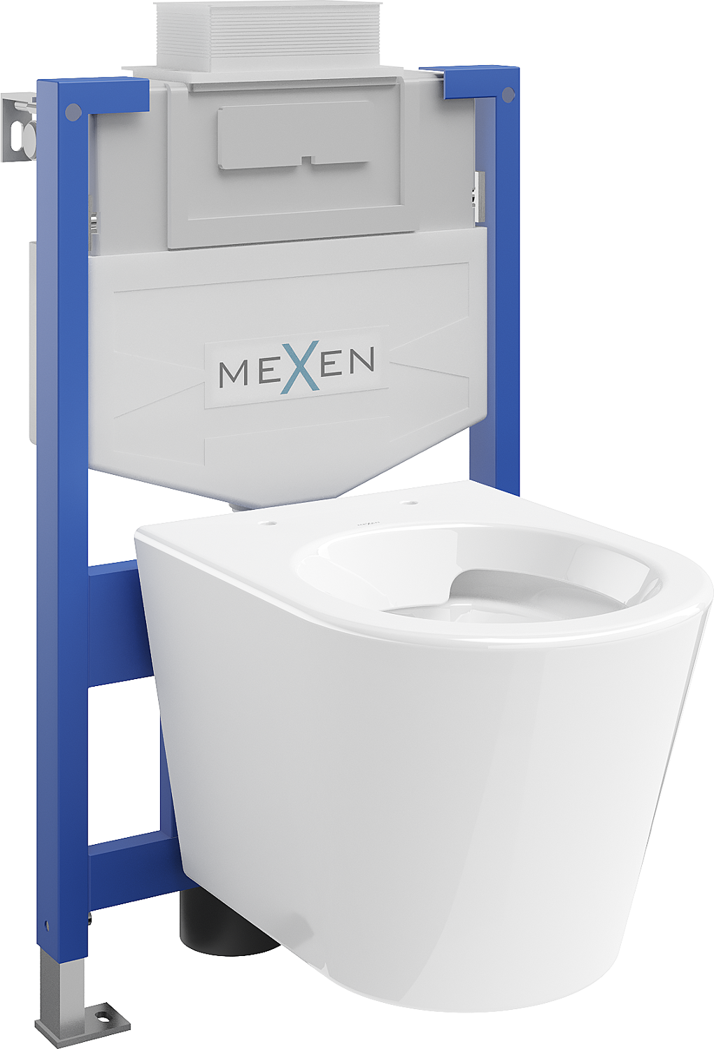 Mexen WC podomítkový set Felix XS-U stojan s WC mísou Rico, Bílá - 6853372XX00