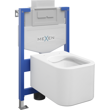 Mexen WC podomítkový set Felix XS-U stojan s WC mísou Elis, Bílá - 6853391XX00