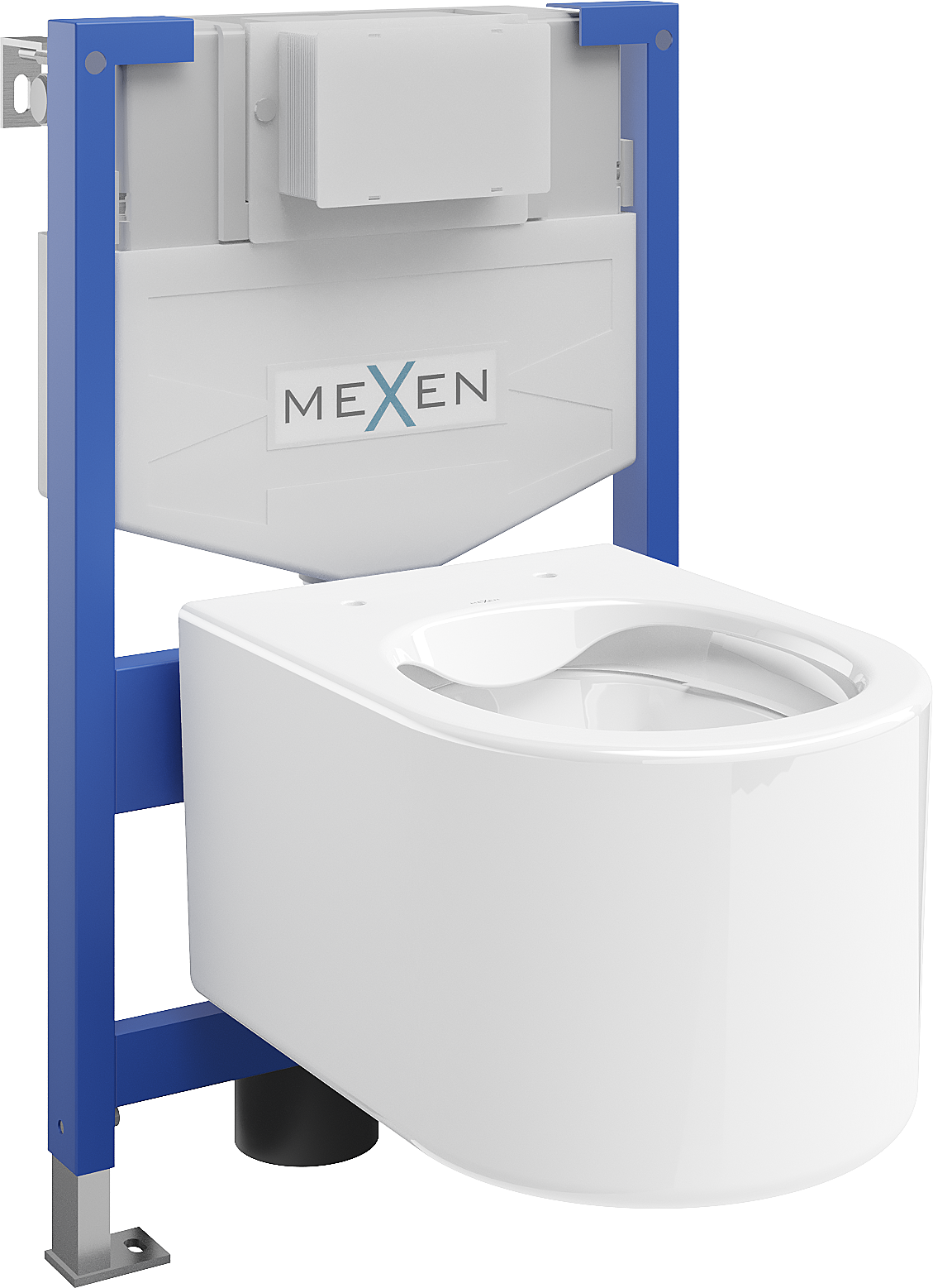 Mexen WC podomítkový set Felix XS-F stojan s WC mísou Sofia, Bílá - 6803354XX00