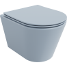 Mexen Rico toaleta Rimless s pomalu uzavíratelným tenkým sedátkem, duroplast, šedo-modrá matná - 30724069