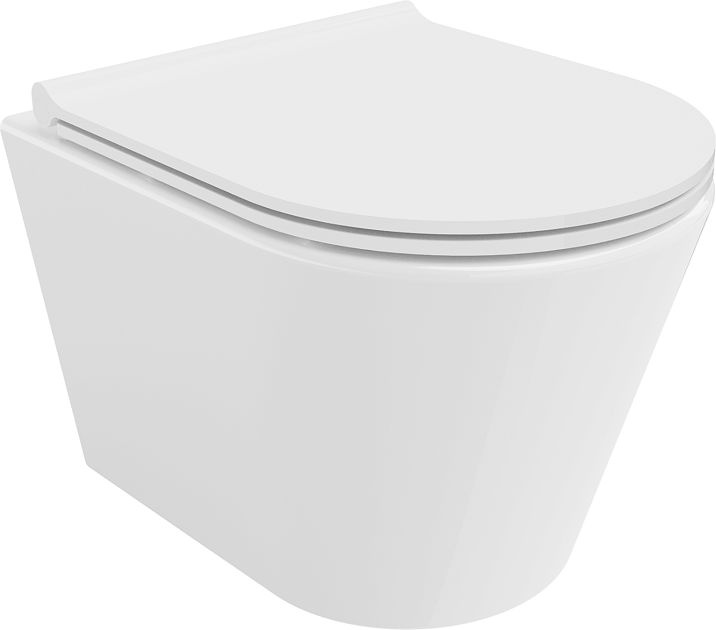 Mexen Rico miska wc Rimless s pomalu zavírajícím sedátkem slim, duroplast, bílá - 30720500